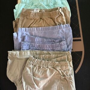 Columbia PFG Sportswear Mens XXL Cargo Shorts Lot of 5 Khaki Grey Cotton Outdoor